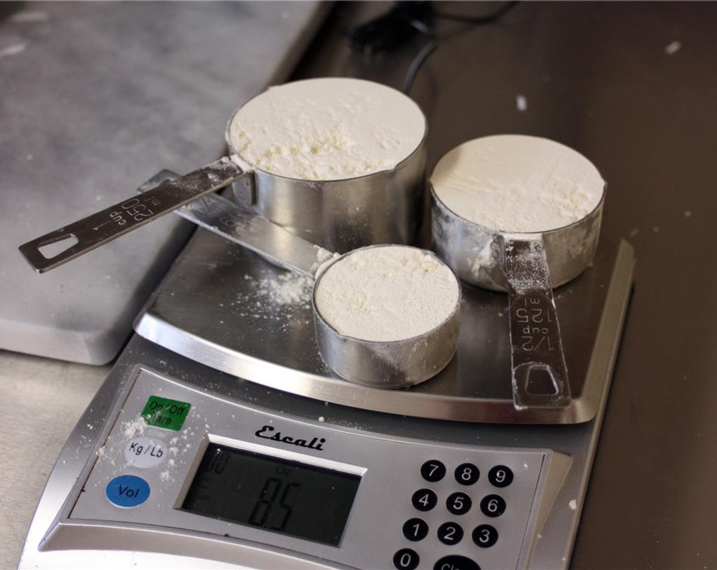 step 3 Measure out the All-Purpose Flour (1 3/4 cups) and sift into a medium bowl using a mesh strainer or sifter. Add Baking Soda (1 tsp), Baking Powder (1/2 tsp) and Salt (1/2 tsp) whisk well to combine.