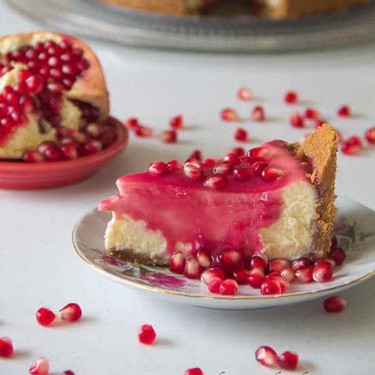 Pomegranate Cheesecake Recipe | SideChef