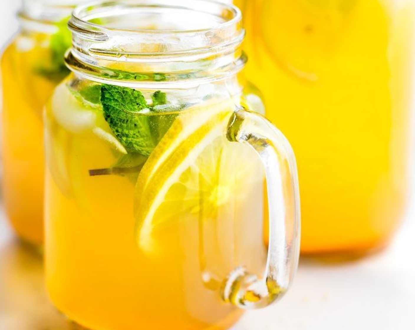 Turmeric Ginger Lemonade with Mint