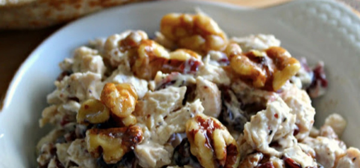 Cranberry Honey Glazed Walnut Chicken Salad Recipe | SideChef