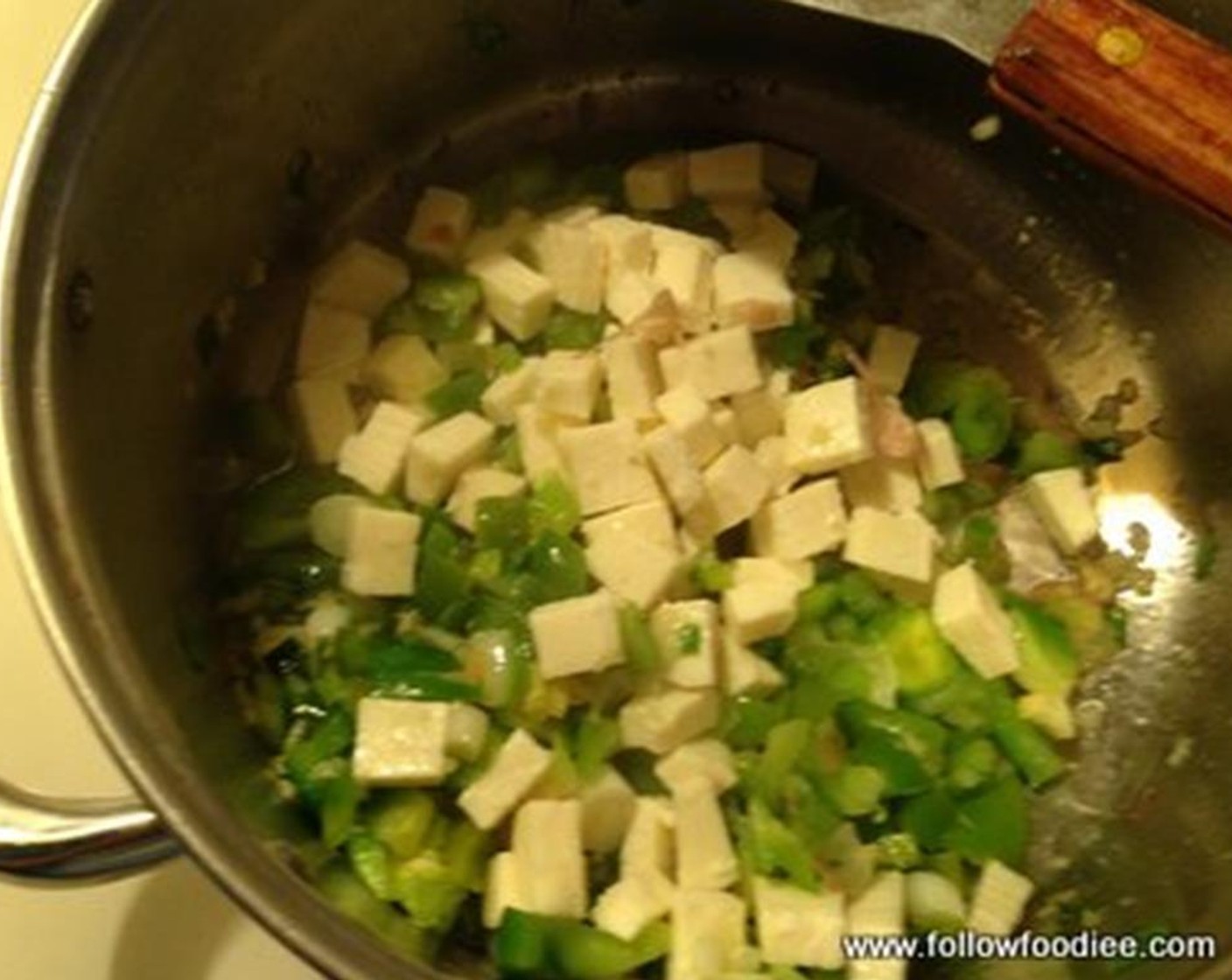step 3 Add the Paneer (1 cup) and cook until fried.