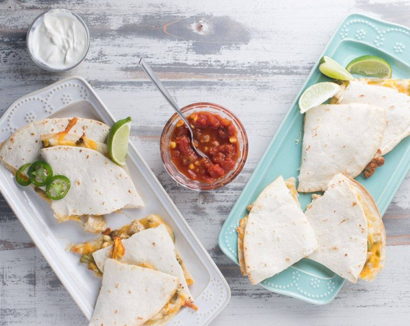 step 7 Cut tortilla with a pizza cutter. Serve with Salsa (to taste).