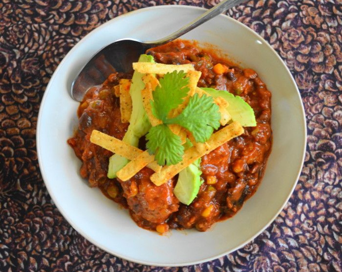 Mexican Turkey Meatball Soup