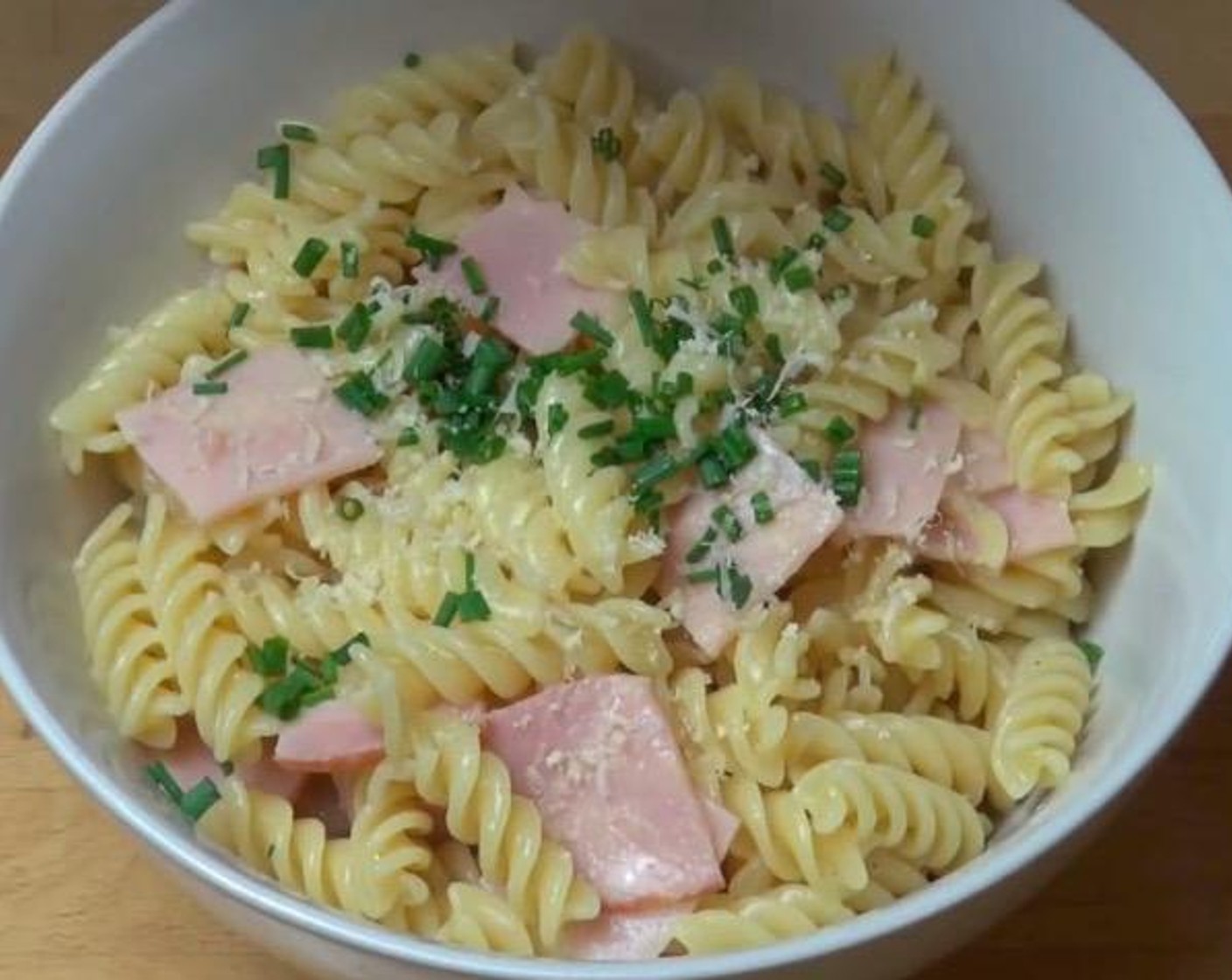 Ham and Egg Pasta