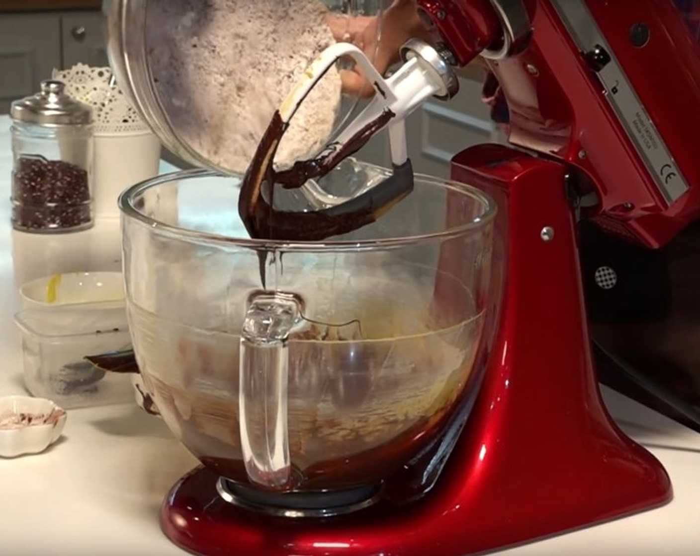 step 5 Stir in dry ingredients into the wet mixture until flour is just combined.