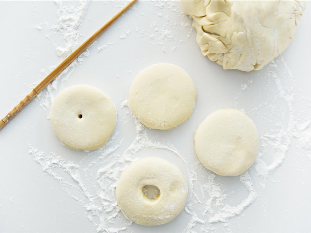 Matcha Mochi Coconut Doughnuts
