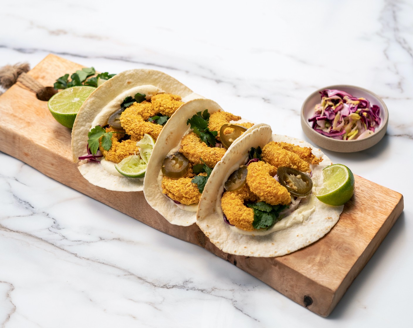 Air Fried Crispy Shrimp Taco