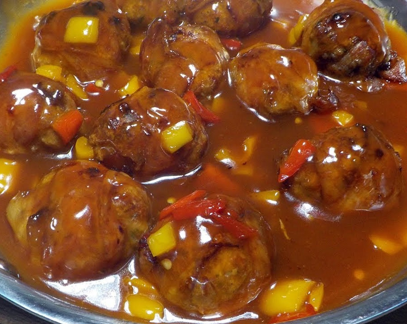 Bacon-Wrapped Sweet and Sour Turkey Meatballs