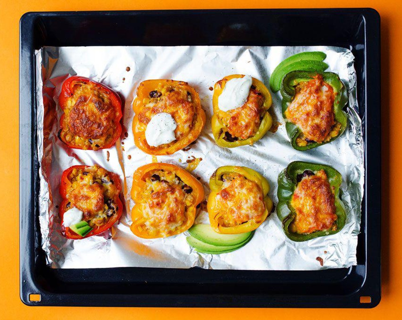 Enchilada Quinoa Stuffed Peppers