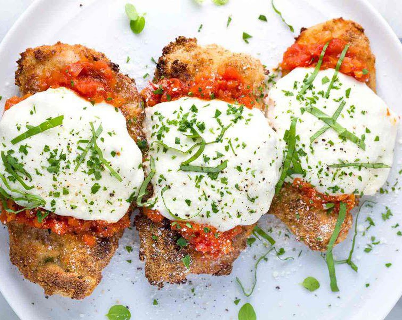 Baked Chicken Parmesan with Fresh Tomato Sauce