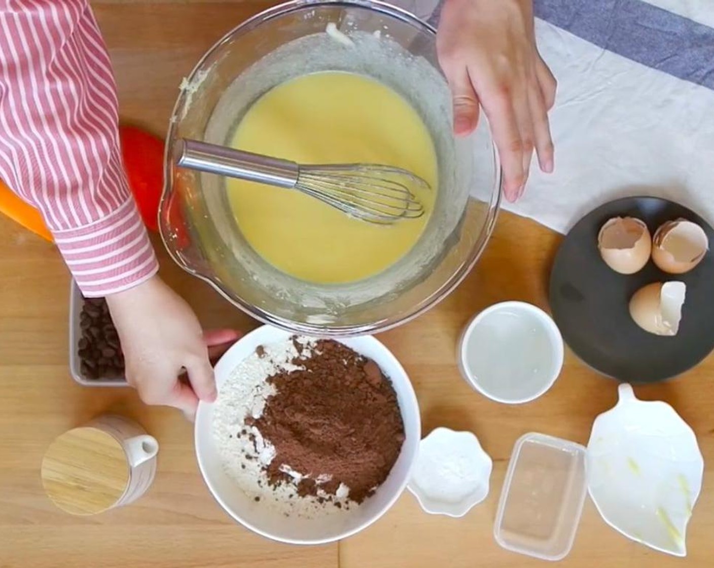 step 6 Add in Eggland's Best Classic Eggs (3), one at a time on high.