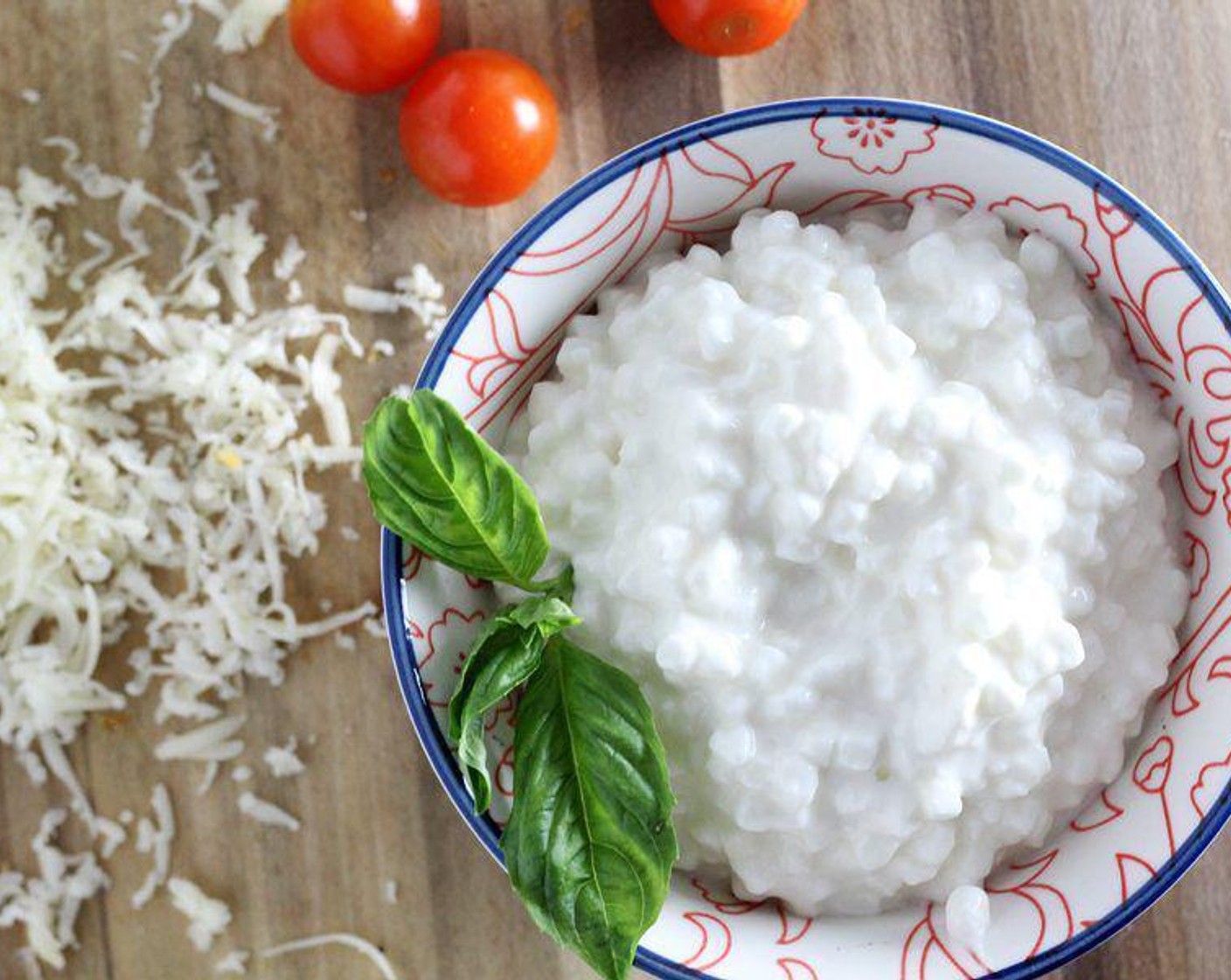 step 1 In a medium sized bowl, stir together the Cottage Cheese (1 cup), Mozzarella Cheese (1/3 cup), Philadelphia Original Soft Cheese (2 Tbsp), Ground Black Pepper (1/4 tsp), and Sea Salt (1/8 tsp).