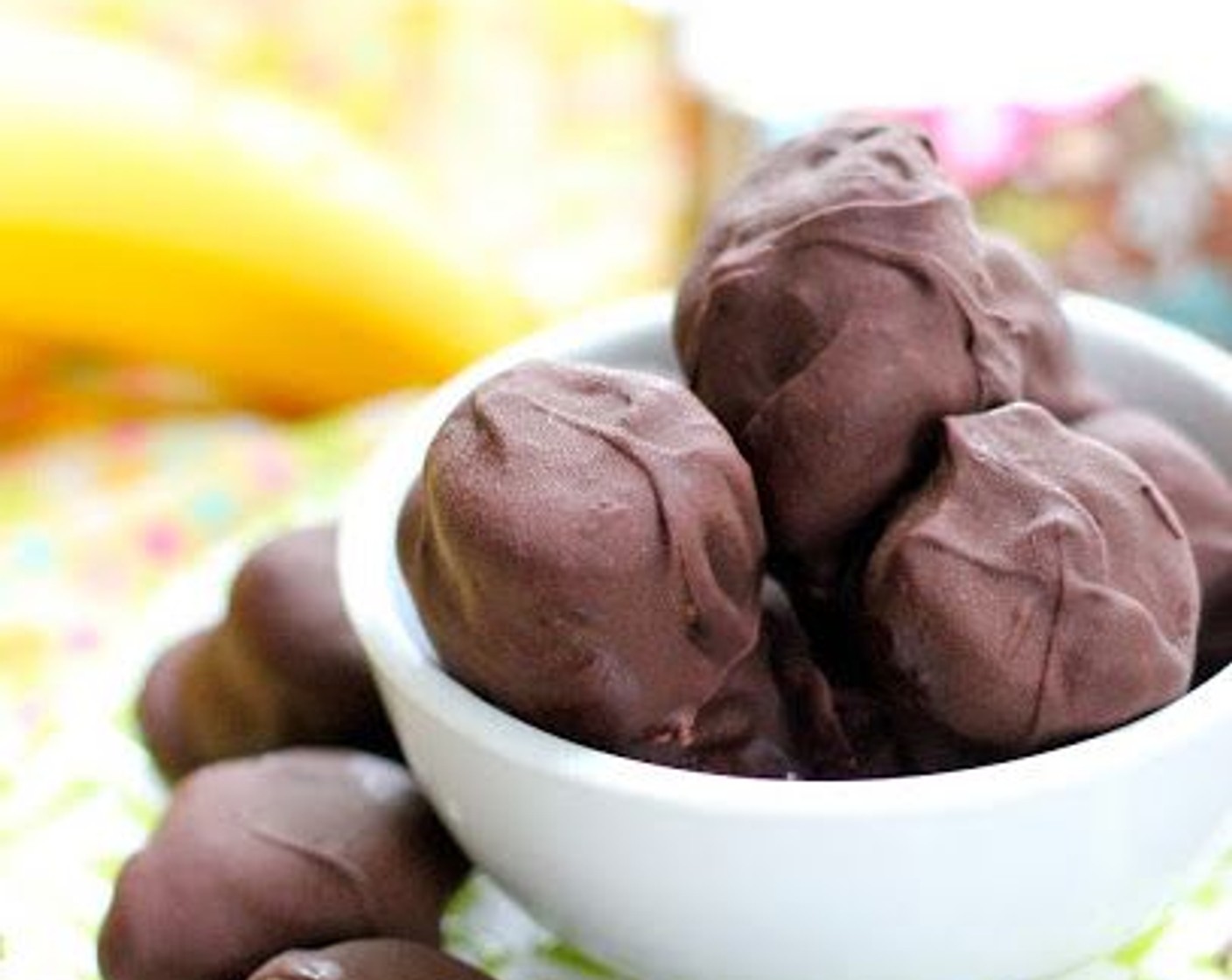 Banana PB Dark Chocolate Bites