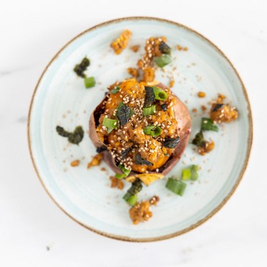 Maple Tempeh Stuffed Sweet Potato Recipe | SideChef