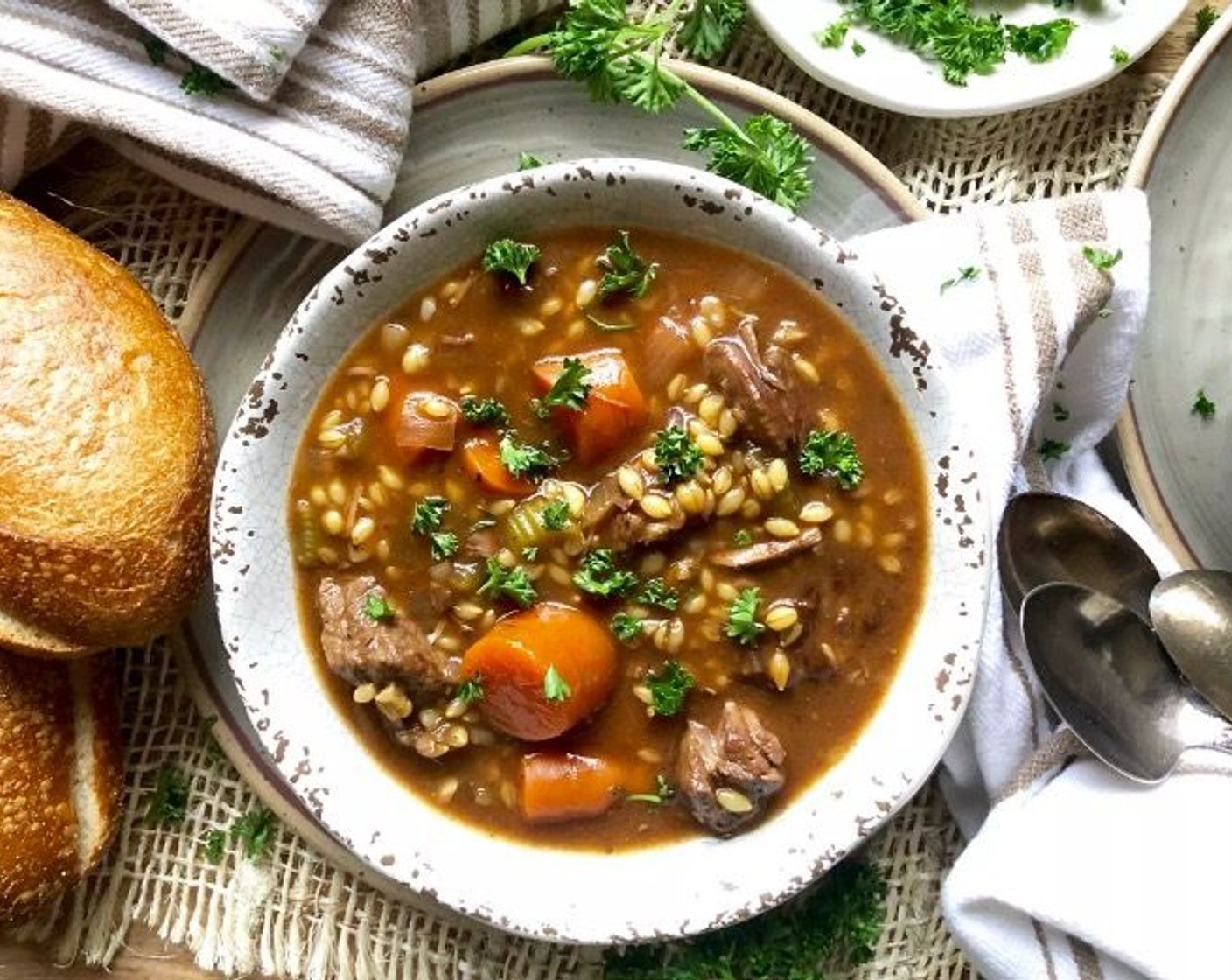 Slow Cooker Beef and Barley Stew