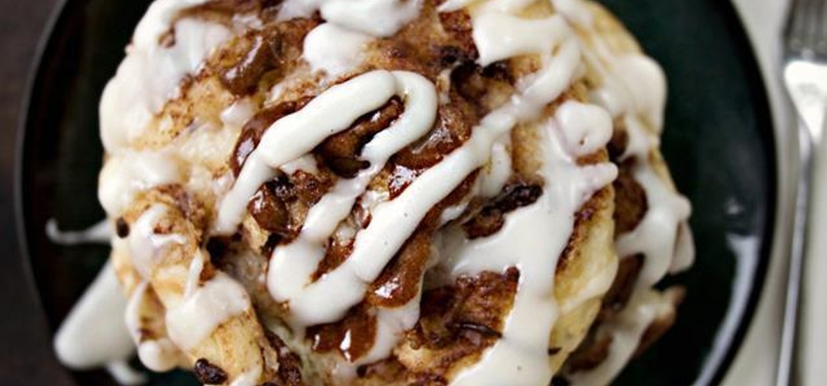 Coconutty Cinnamon Roll Pancakes Recipe | SideChef