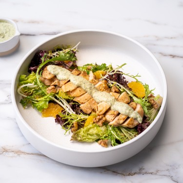 Steam Roast Chicken with Mint Sauce & Green Salad Recipe | SideChef