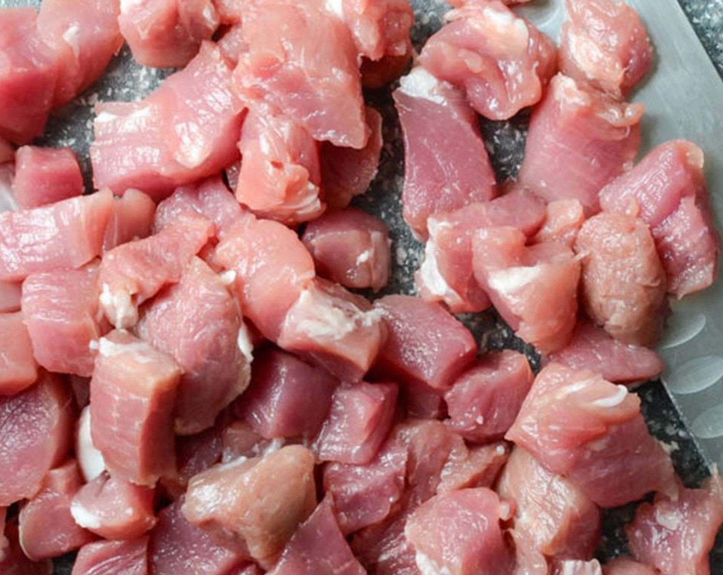 step 3 Cut the Pork Tenderloin (1 lb) into half-inch cubes.