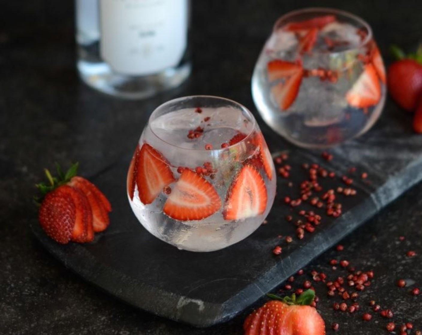 Spicy Strawberry Gin and Tonic