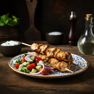 Simplest Souvlaki and Greek Salad Recipe | SideChef