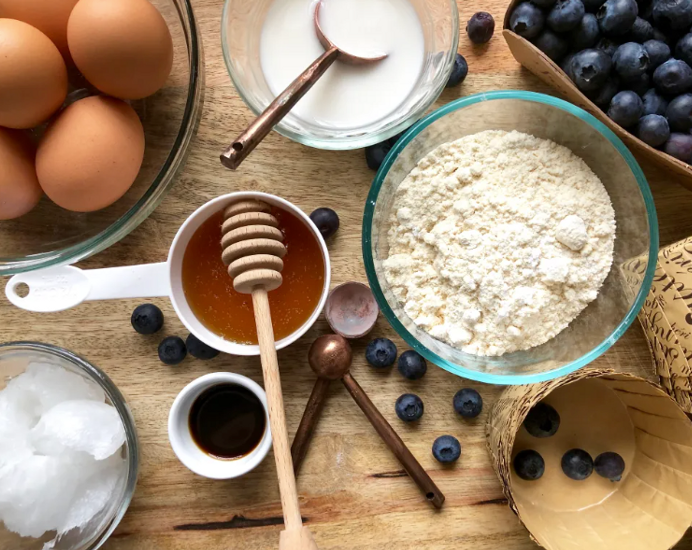 step 2 In a bowl sift together the Coconut Flour (1/2 cup), Baking Powder (1/2 tsp), and Salt (1 pinch). Set aside.