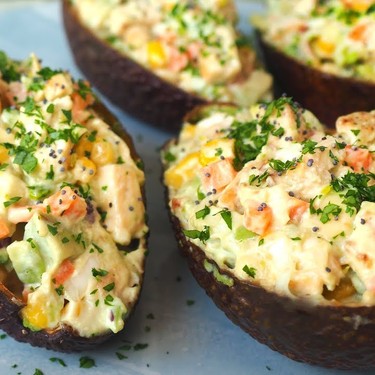 Chicken Stuffed Avocado Salad Recipe | SideChef