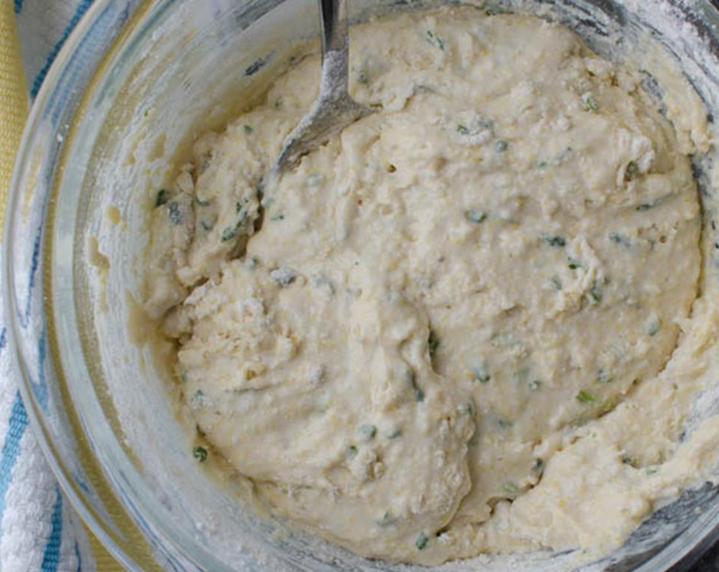 step 9 Whisk to combine. Stir in the Milk (4 Tbsp) and Kemps Half & Half (1/2 cup) to form a dough.