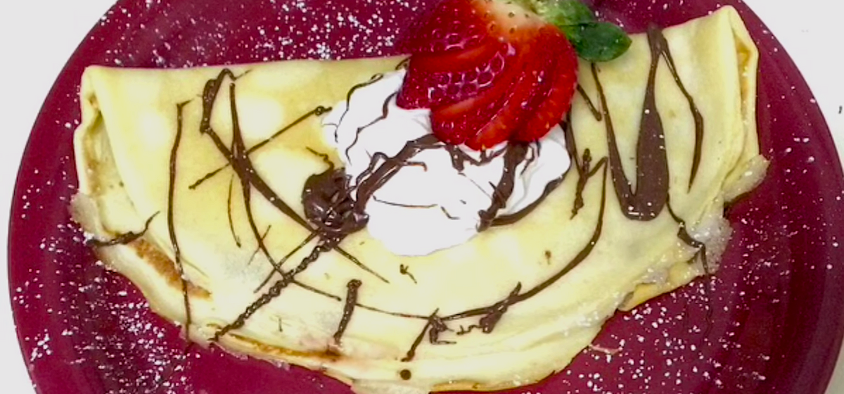 Nutella Crepes with Whipped Cream Recipe | SideChef