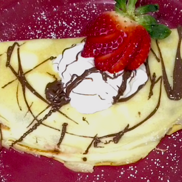 Nutella Crepes with Whipped Cream Recipe | SideChef