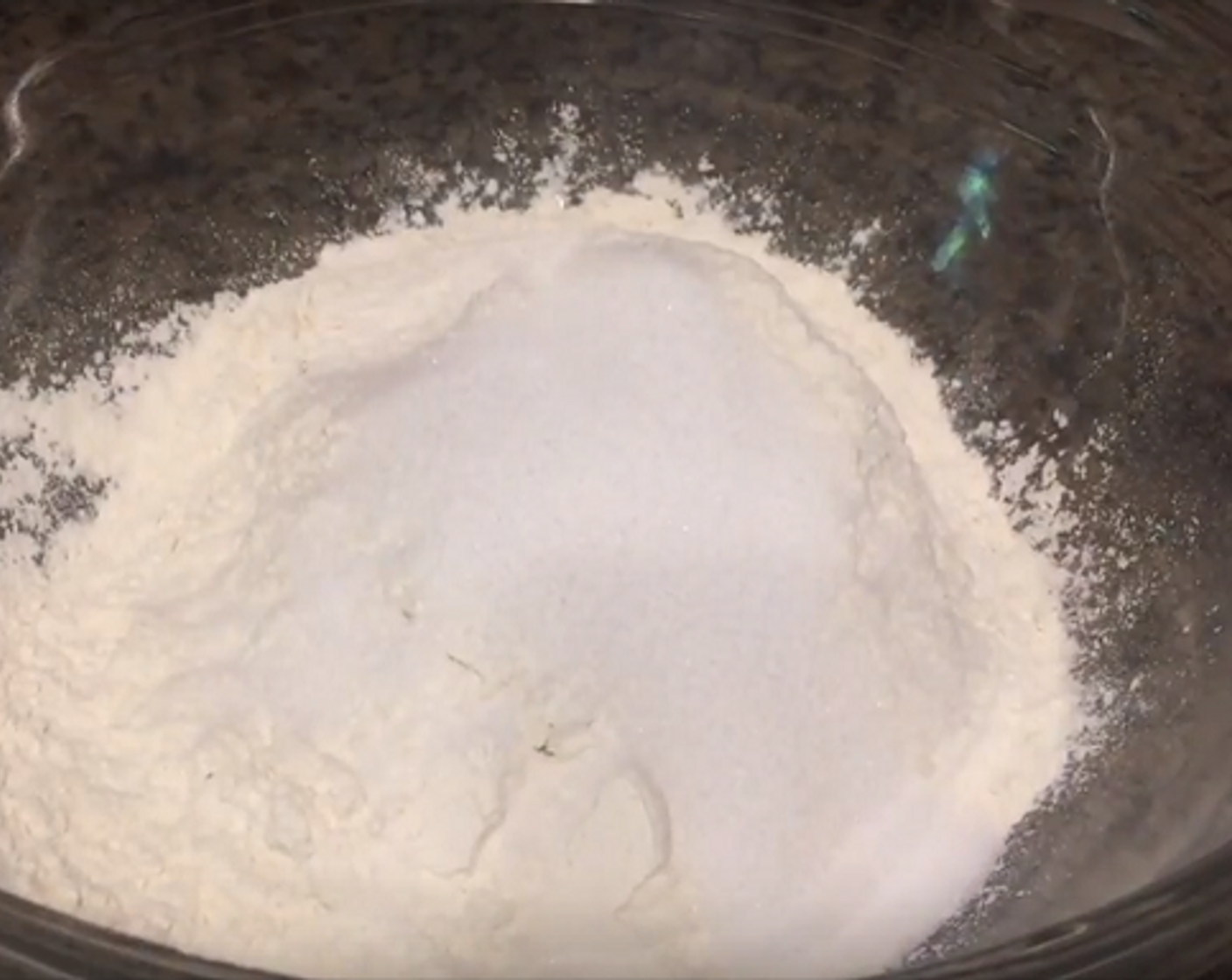 step 2 In a large mixing bowl, mix All-Purpose Flour (3 cups), Baking Powder (1 Tbsp), Salt (1 tsp), and Granulated Sugar (3 Tbsp).