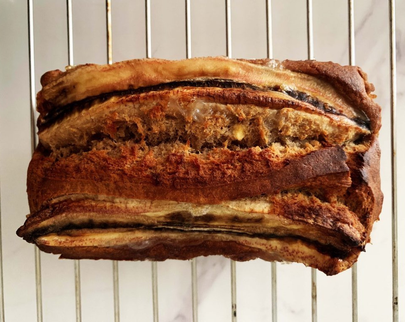 step 6 On a cooling rack allow the banana bread to cool before serving.