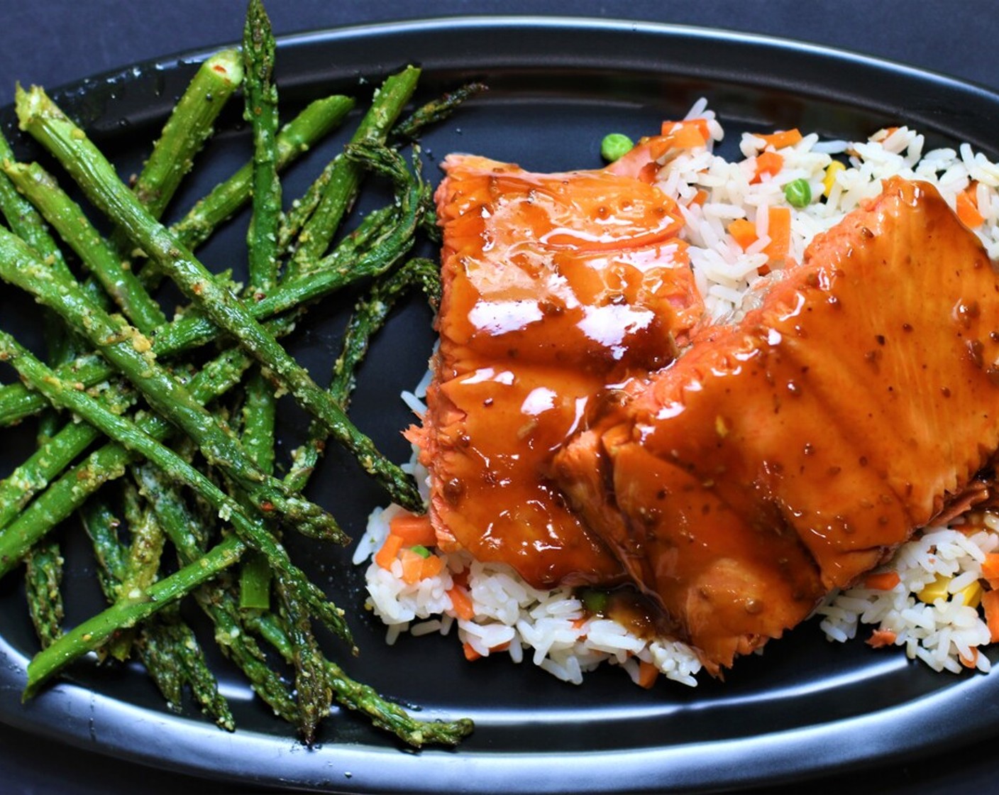 Traeger Teriyaki Salmon with Asparagus