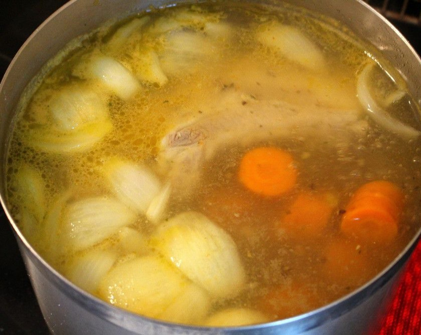 step 3 When the meat is tender transfer to a paper towel to dry. Reserve the stock for another dish like soup.