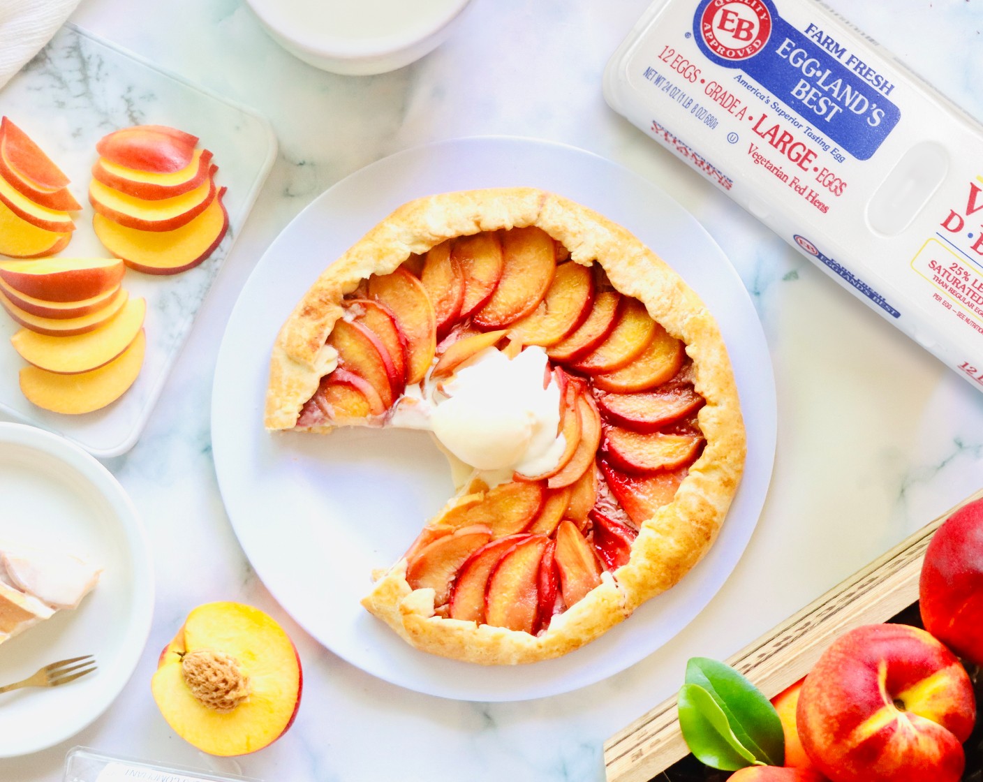 French Peach Galette