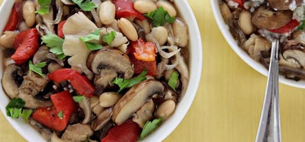 Mixed Mushroom Ragout over Garlic Parmesan Grits Recipe | SideChef