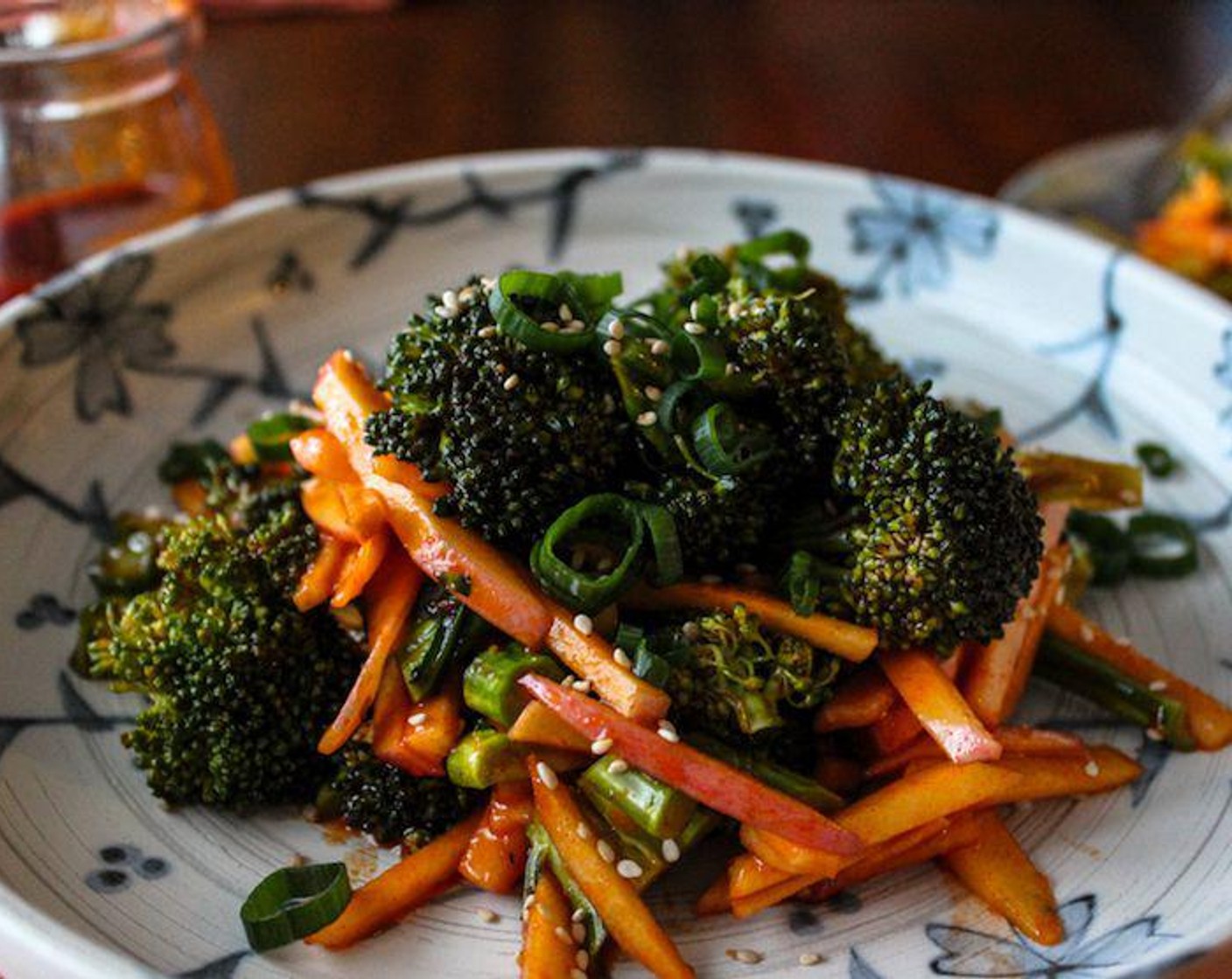 Apple Broccoli Salad + Sweet & Spicy Gochujang Dressing