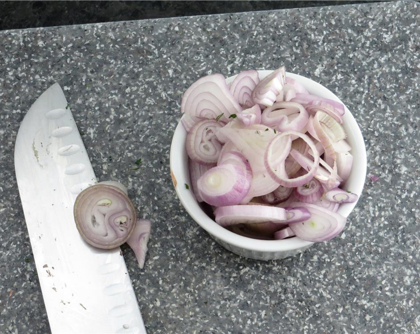 step 1 Zest the Lemon (1). Chop the Tarragon (1 tsp) and Fresh Thyme (1 tsp), Shallots (2) crosswise. De-stem, and slice the Baby Bella Mushrooms (3 cups).