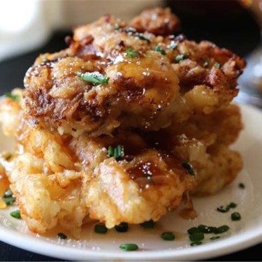 Fried Chicken and Waffle-Tots with Honey Recipe | SideChef
