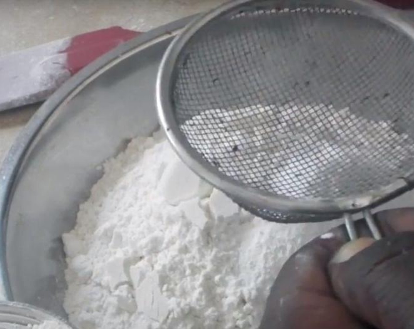 step 4 In a separate mixing bowl, add All-Purpose Flour (2 cups), Salt (1/2 tsp), and Baking Powder (1/2 Tbsp). Mix and set aside.