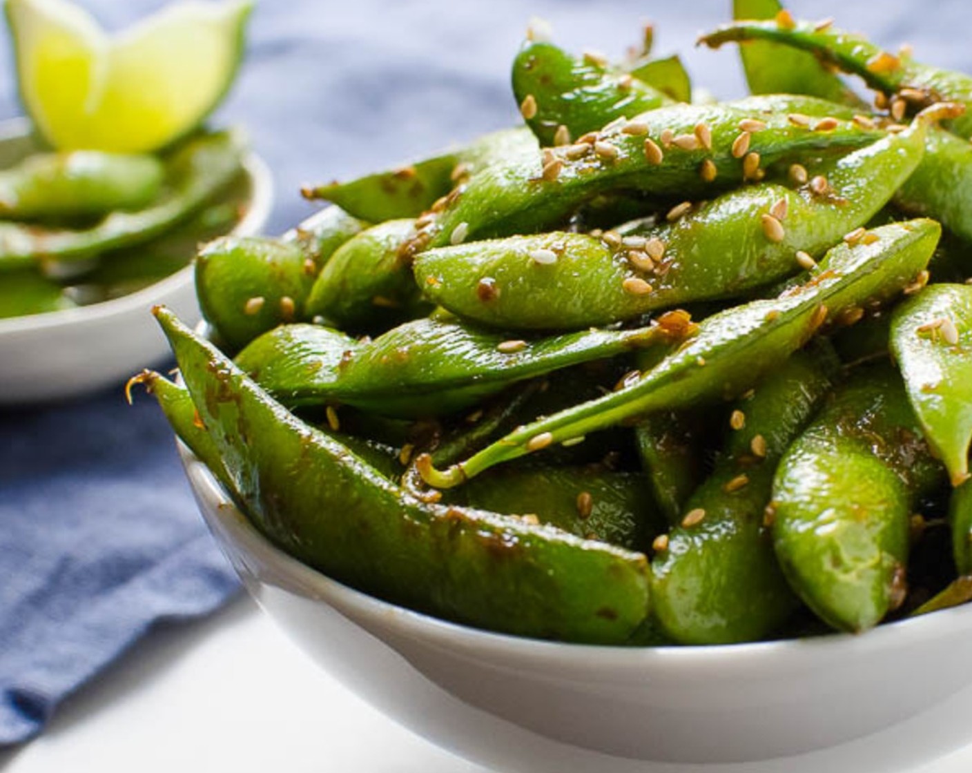 step 8 Transfer edamame to a serving bowl. Serve and enjoy!