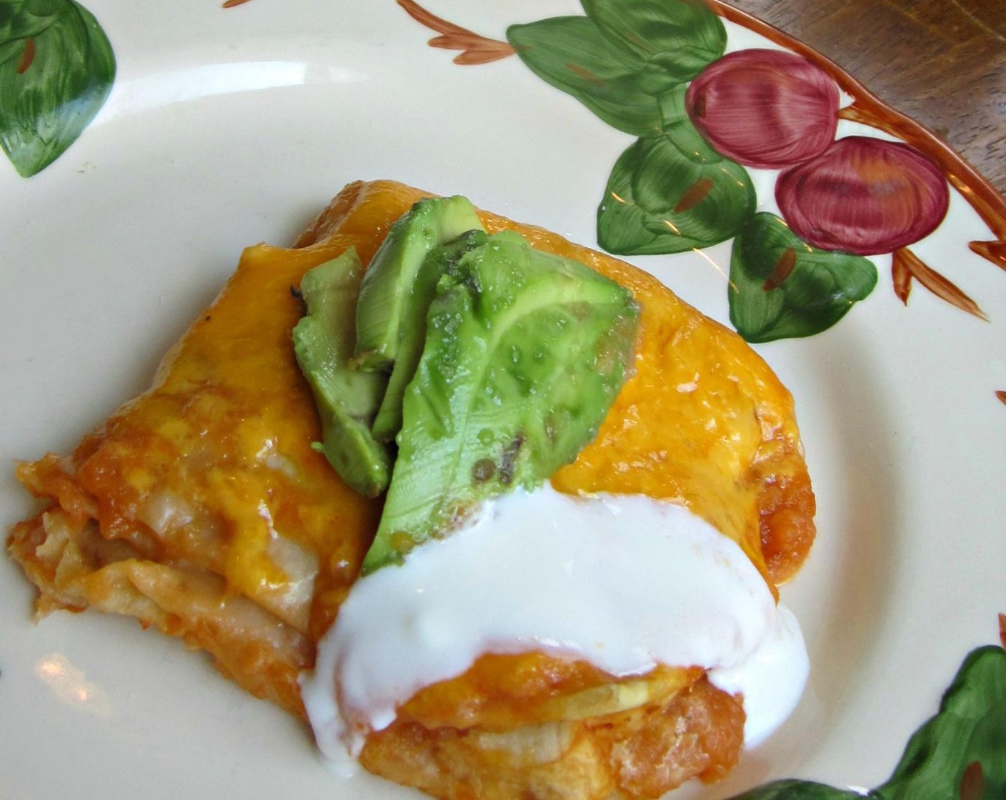 step 18 Bake for 15 minutes at 325 degrees F (160 degrees C) and let stand for 10 minutes before slicing. Garnish with Avocados (to taste), Sour Cream (to taste), or Fresh Cilantro (to taste) or all of the above!