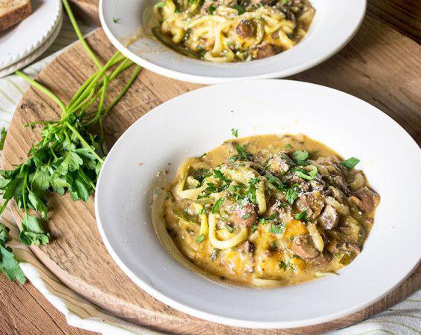 Zucchini Pasta with Creamy Mushroom Marsala