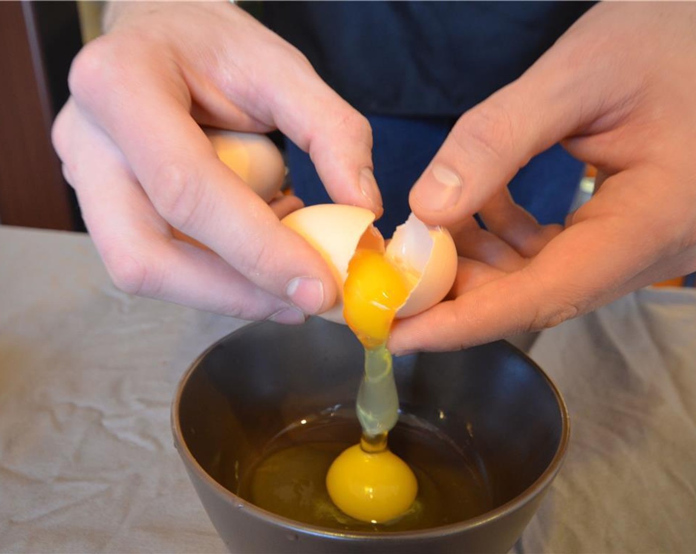 step 2 Crack the Eggs (3) in a bowl.