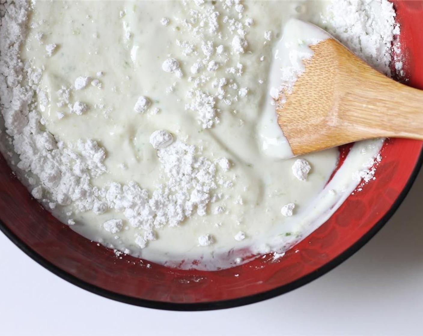 step 8 Add Powdered Confectioners Sugar (2/3 cup) and mix together well.