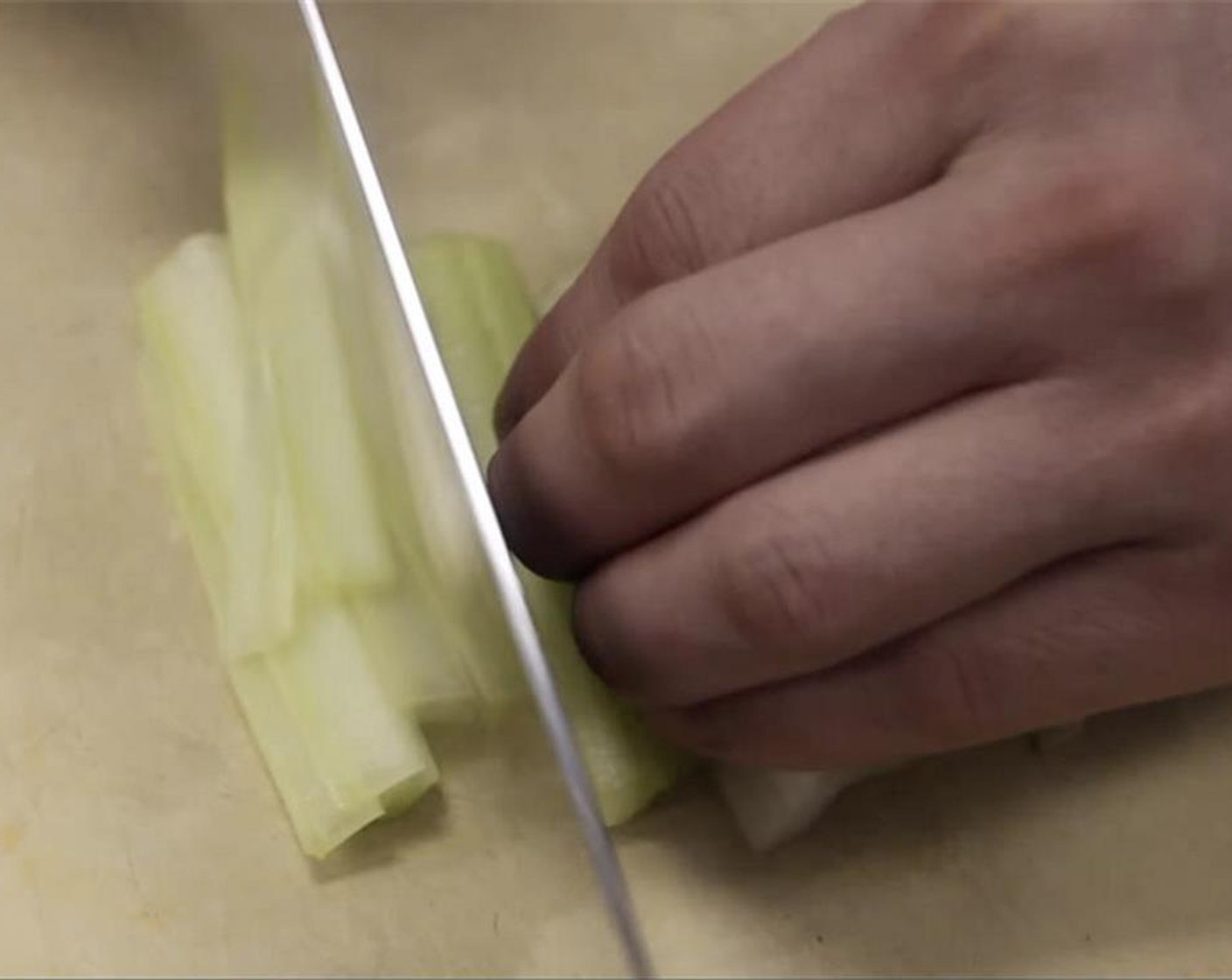 step 7 Julienne the Celery (1/3 cup).
