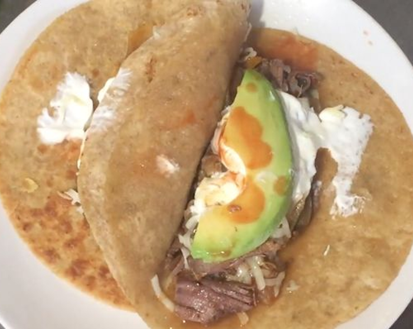 Slow Cooker Beef and Avocado Tacos