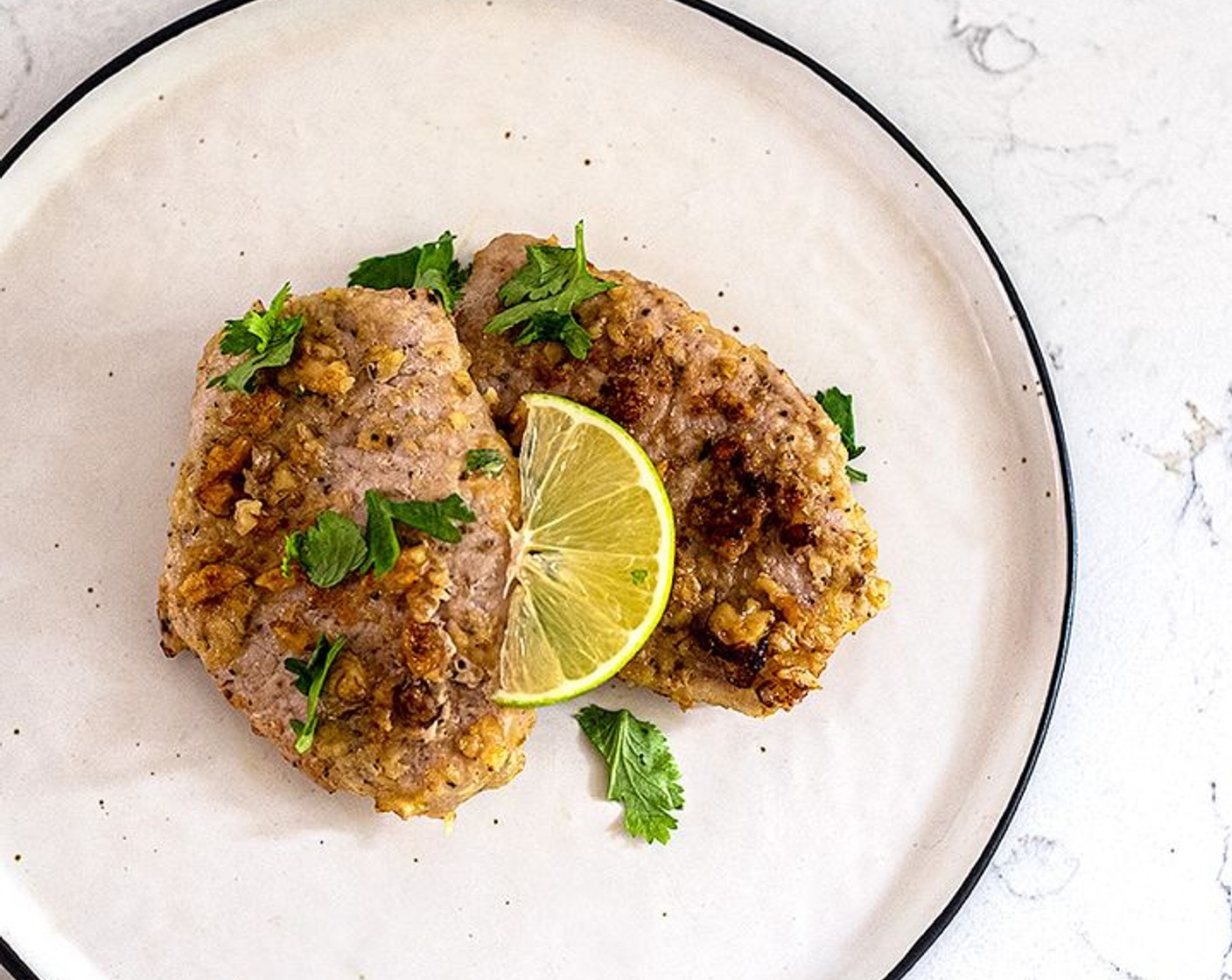 Walnut Parmesan Pork Chops