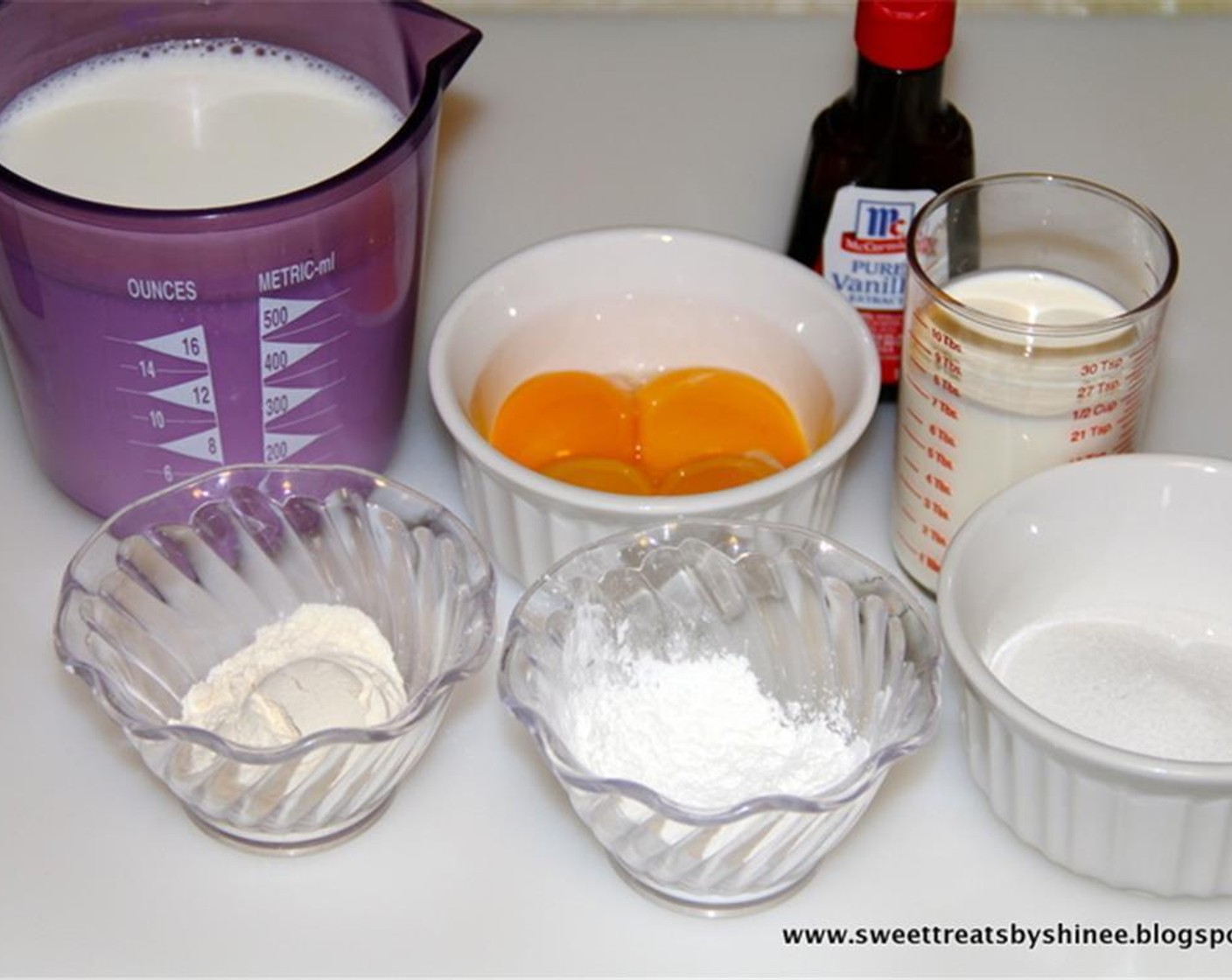 step 1 In a small bowl mix together the Corn Starch (2 Tbsp) and All-Purpose Flour (2 Tbsp).