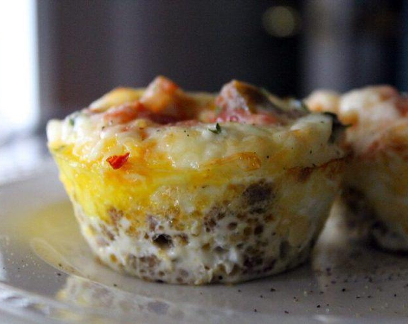 Sausage Salsa Egg Muffins