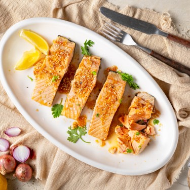 Easy Salmon with Lemon Sesame Sauce Recipe | SideChef